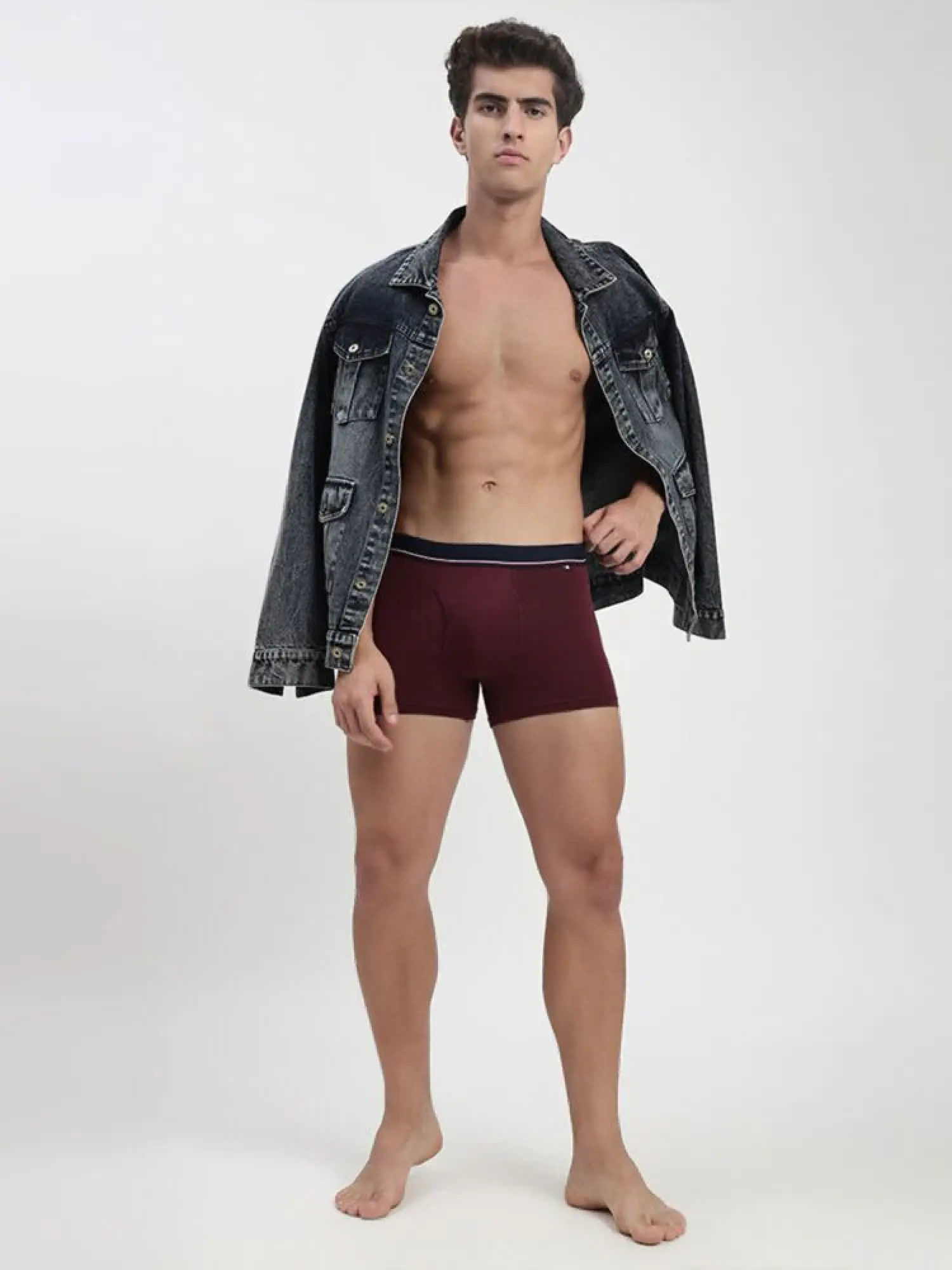 Men’s Cotton Stretch Boxer Trunk Classic Fit, Double-Layered Pouch | MB053