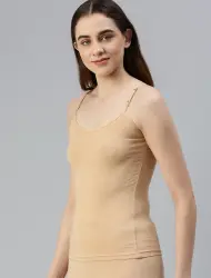 Womens Solid Cotton Camisole