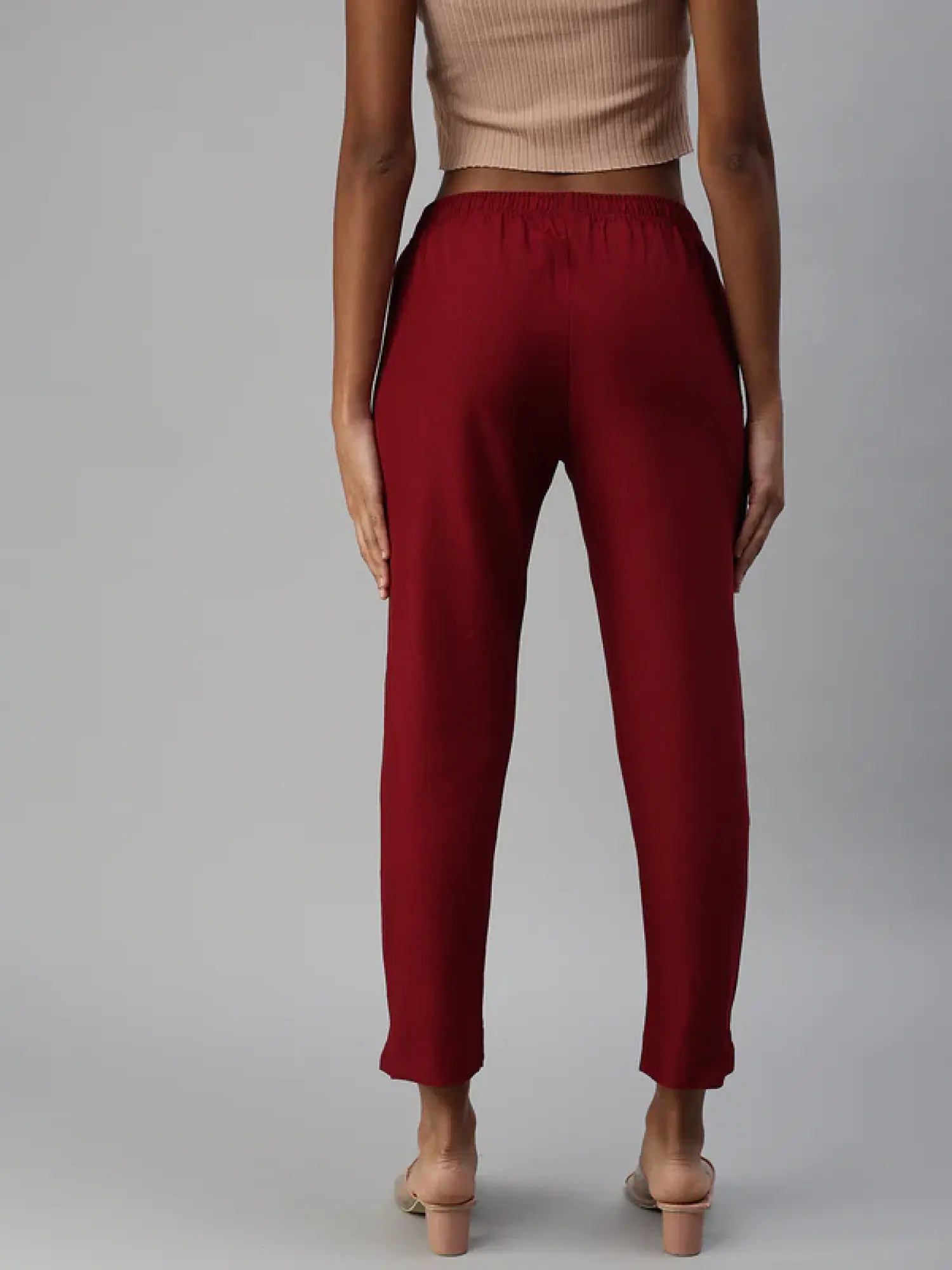 Womens Solid Coloured Cotton Kurti Pant