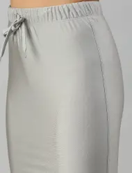 Womens Solid Coloured Stretchable Shimmer Mermaid Saree Shapewear