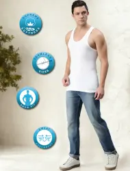 Men's Vests Combed Cotton Seamless Fit Classic Cut For Perfect Comfort | MB001