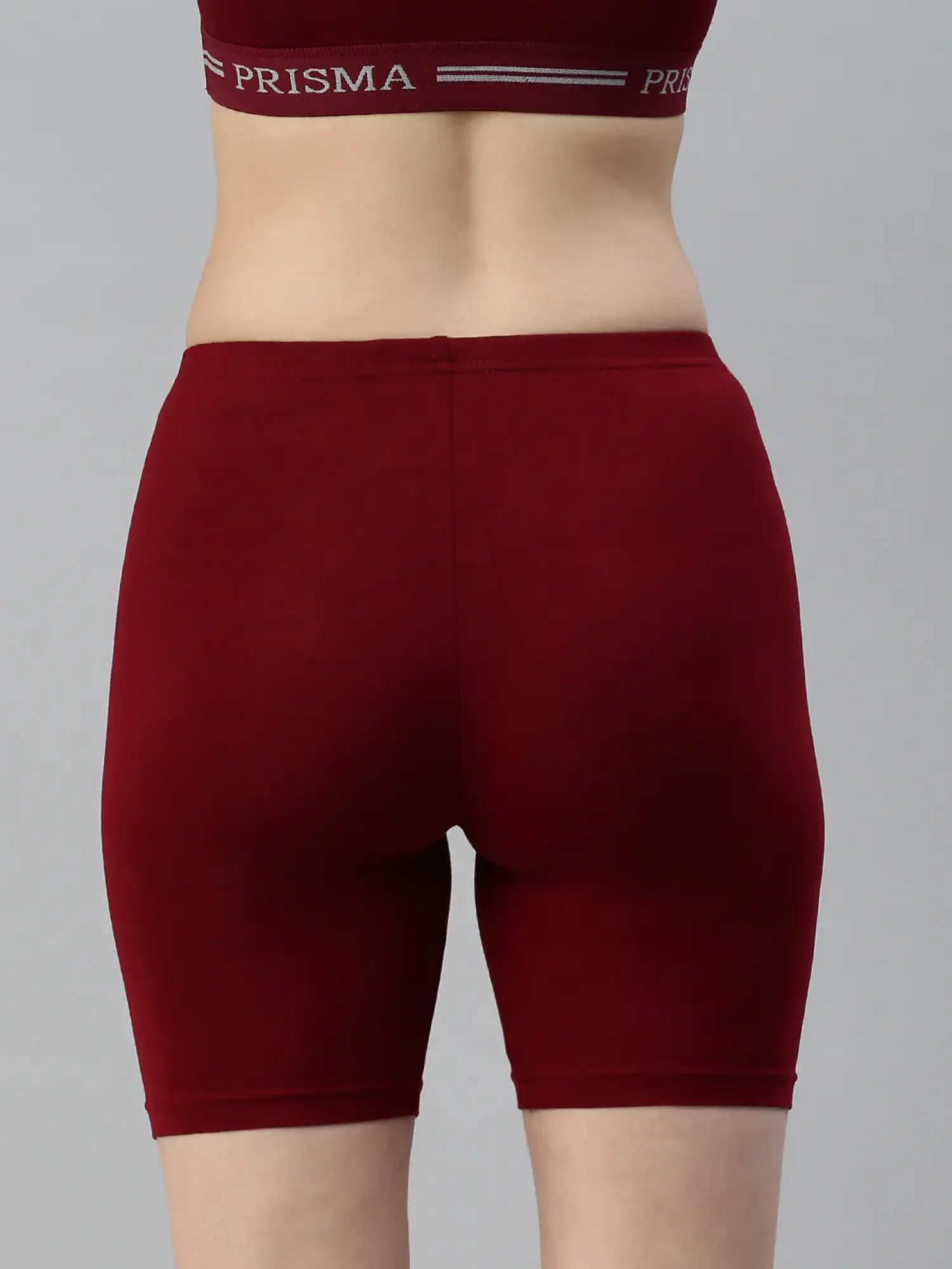 Womens Solid Coloured Cotton Yoga Shorts